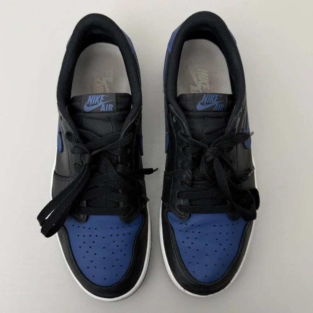 Nike Air Jordan 1 Retro Low OG Mystic Navy CZ0790-041 Mens 9.5 Blue Black